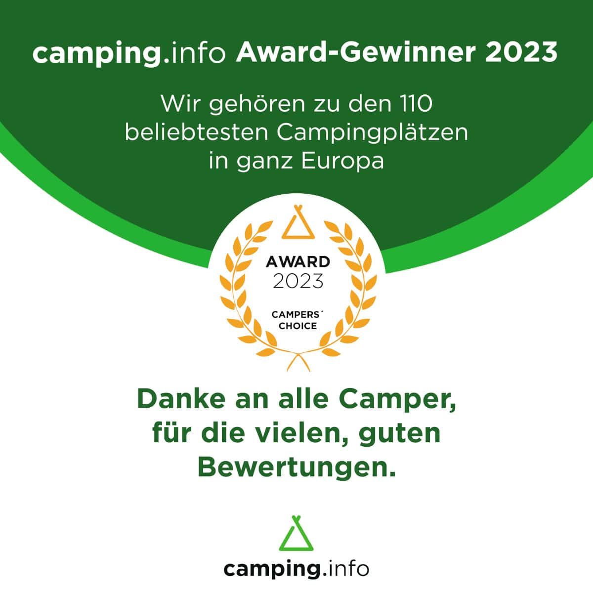 camping info - Award 2023