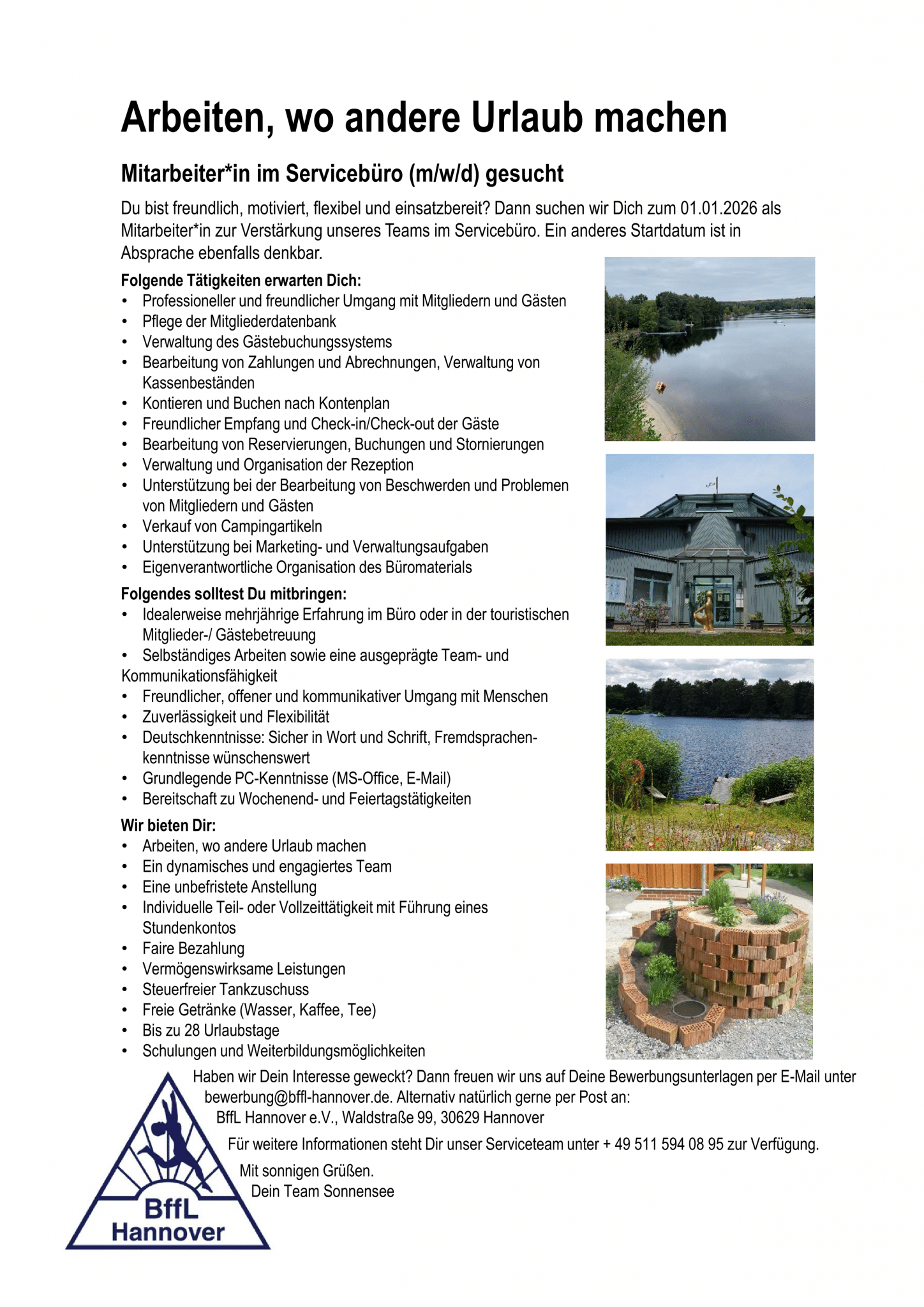 Mitarbeiter/in für das Servicebüro gesucht